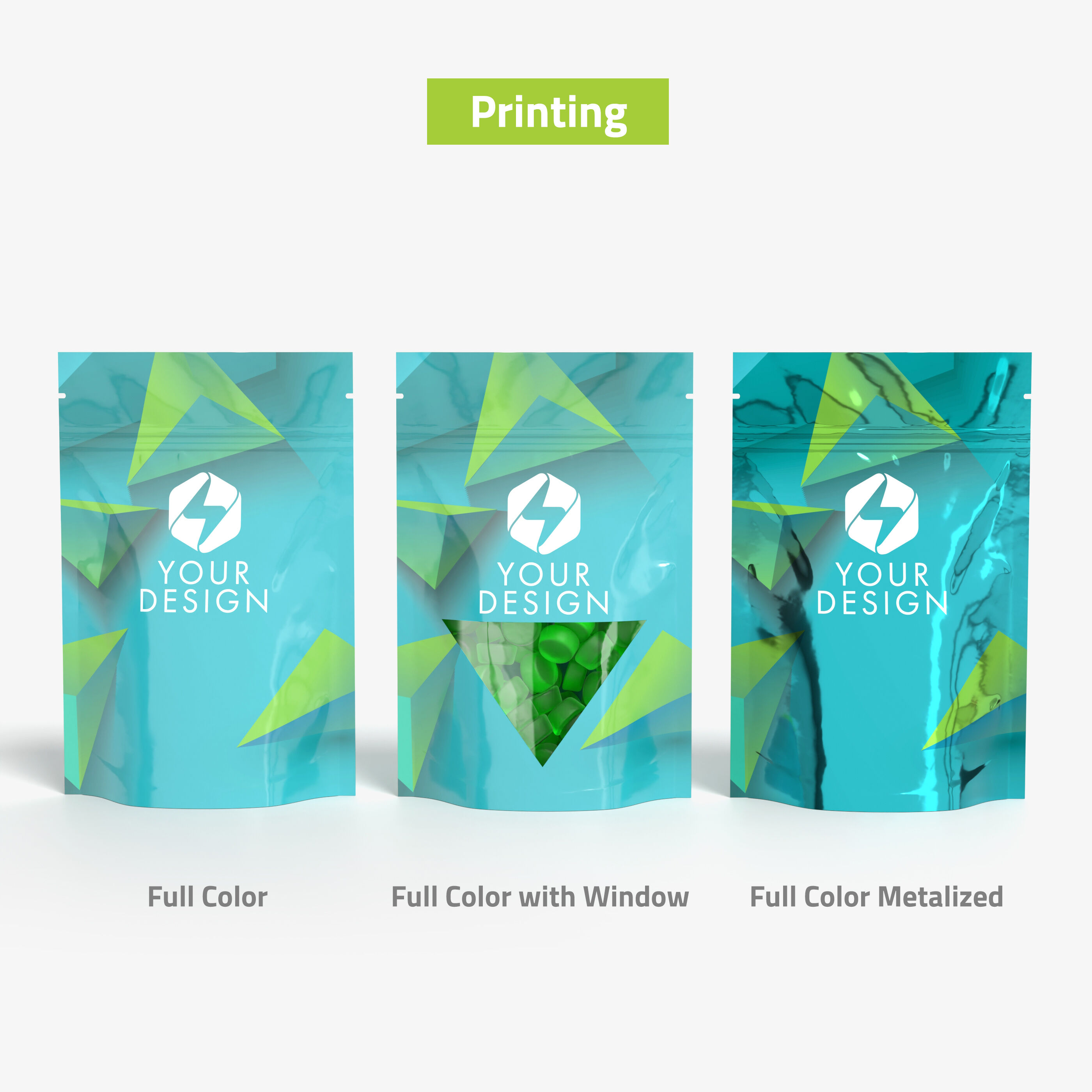 Custom Printed Stand Up Pouches - PackagingBest