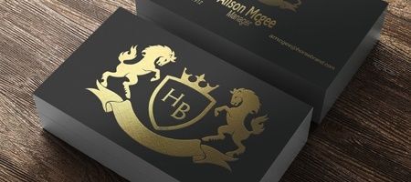 200 Custom hot foil business cards, black card stock. Gold foil, silver  foil, copper foil business cards, calling cards