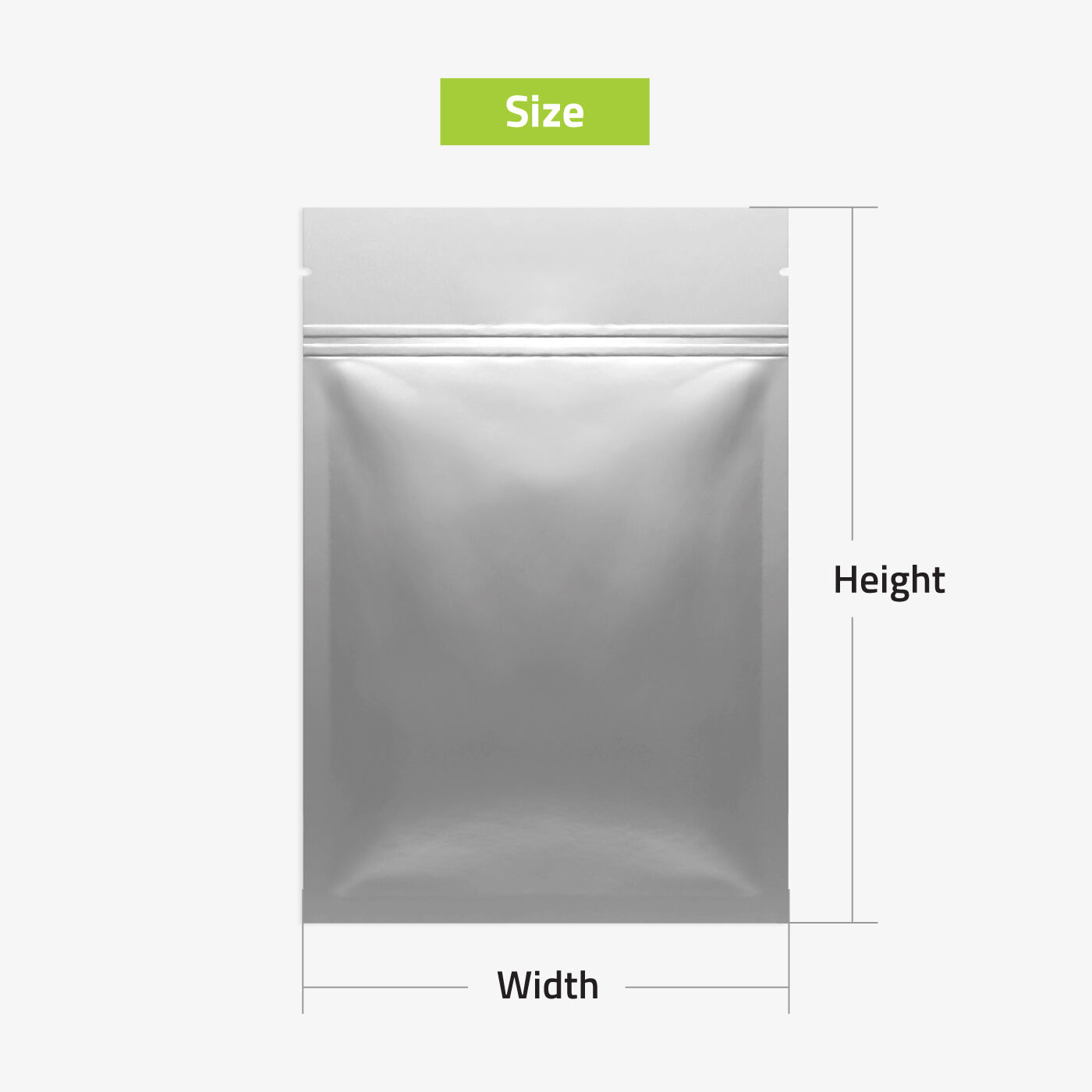 Child-Resistant Flat Pouch Size