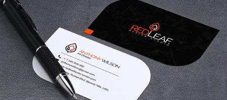 Leaf Shaped Business Cards