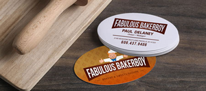 Oval Business Cards