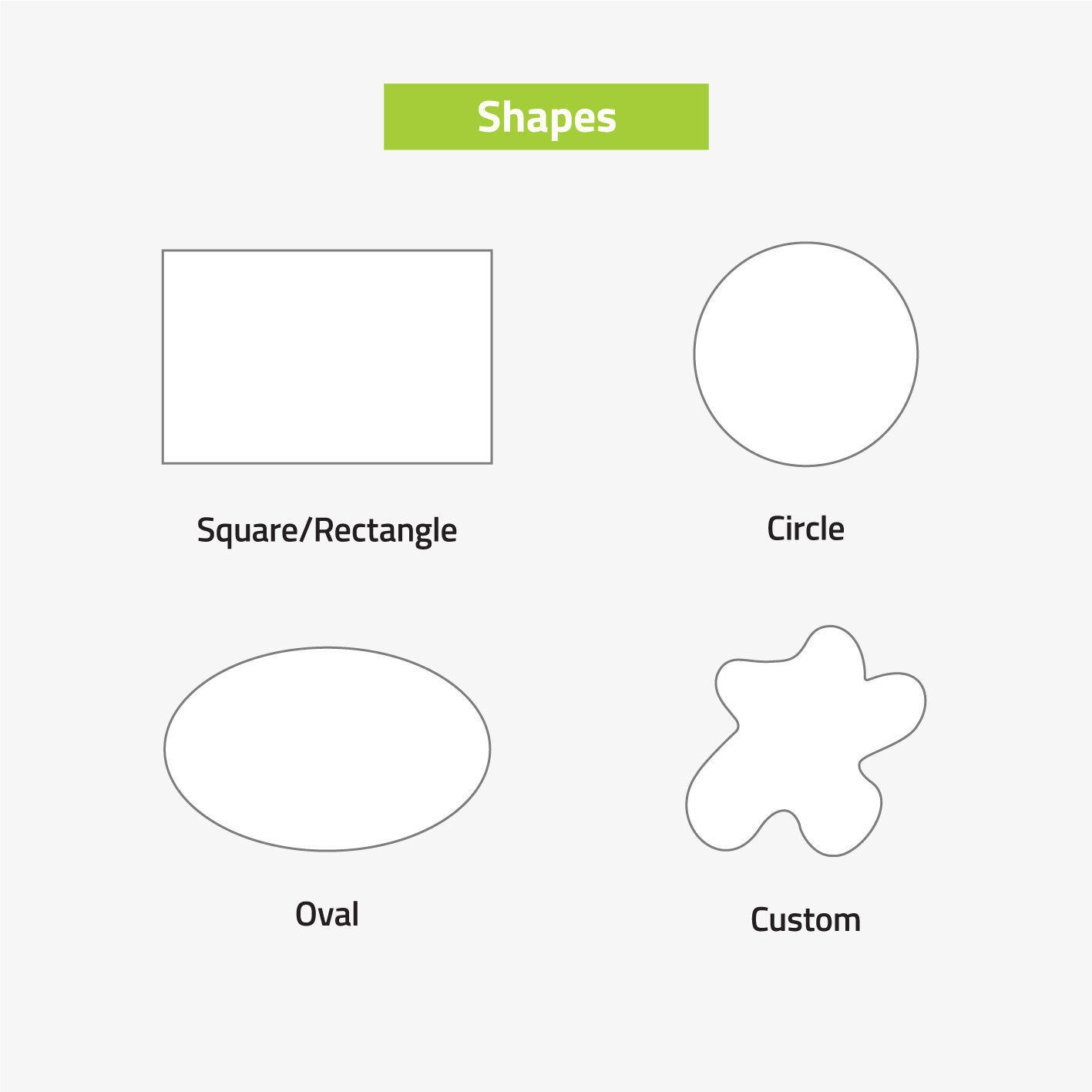 Foam Board Signs Shapes