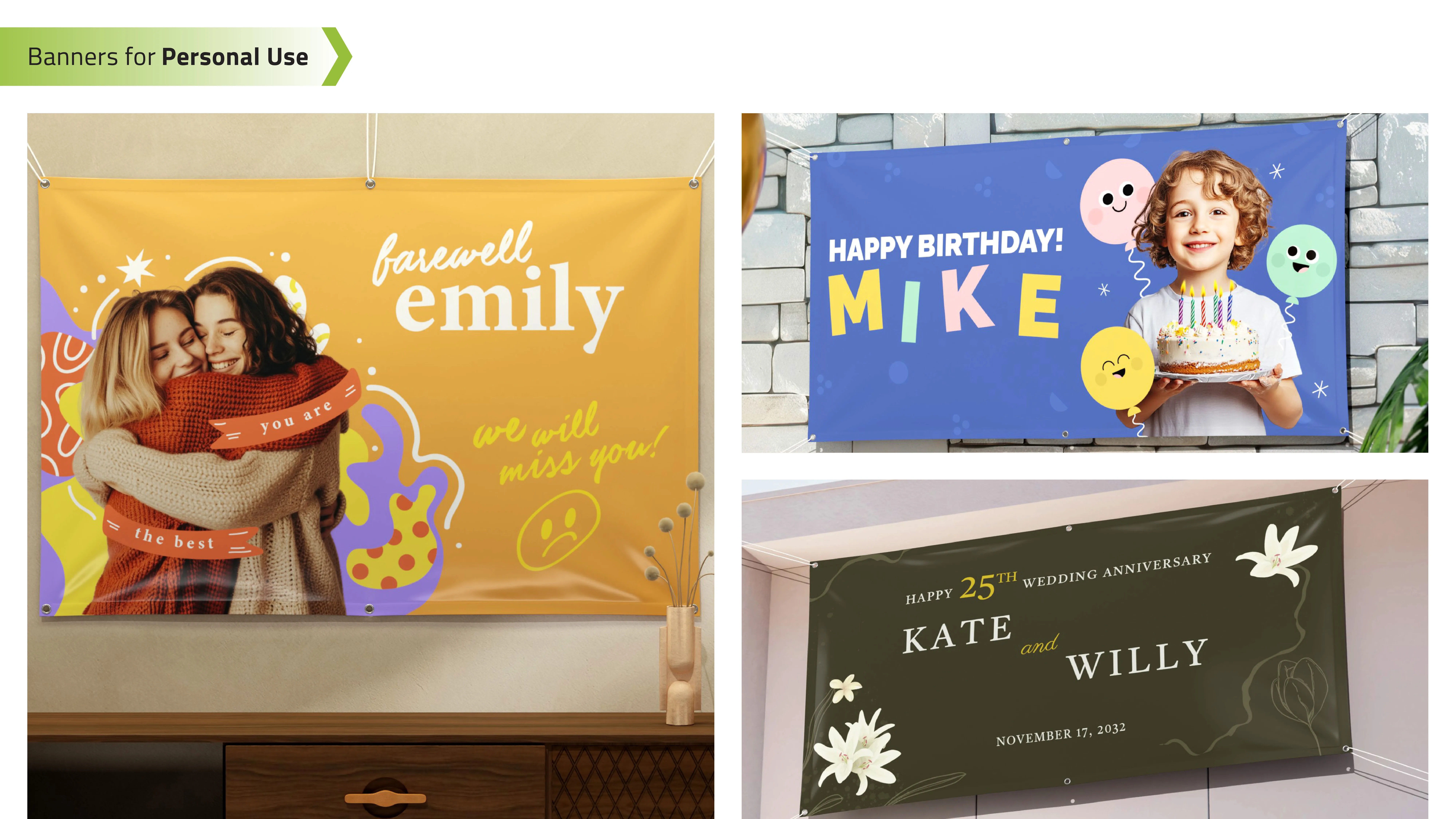 Banners for Personal Use
