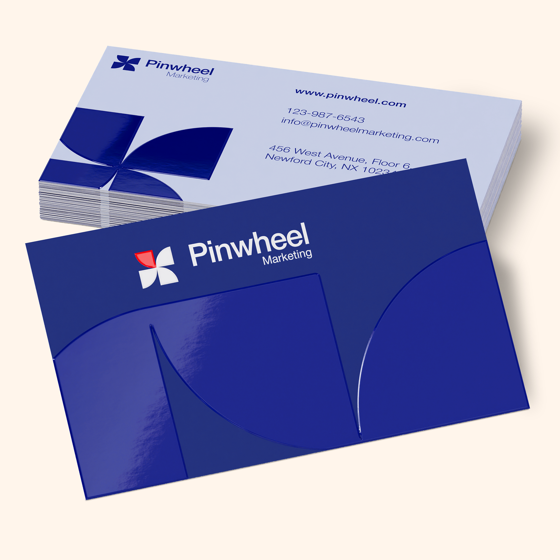 Raised Spot UV Business Cards