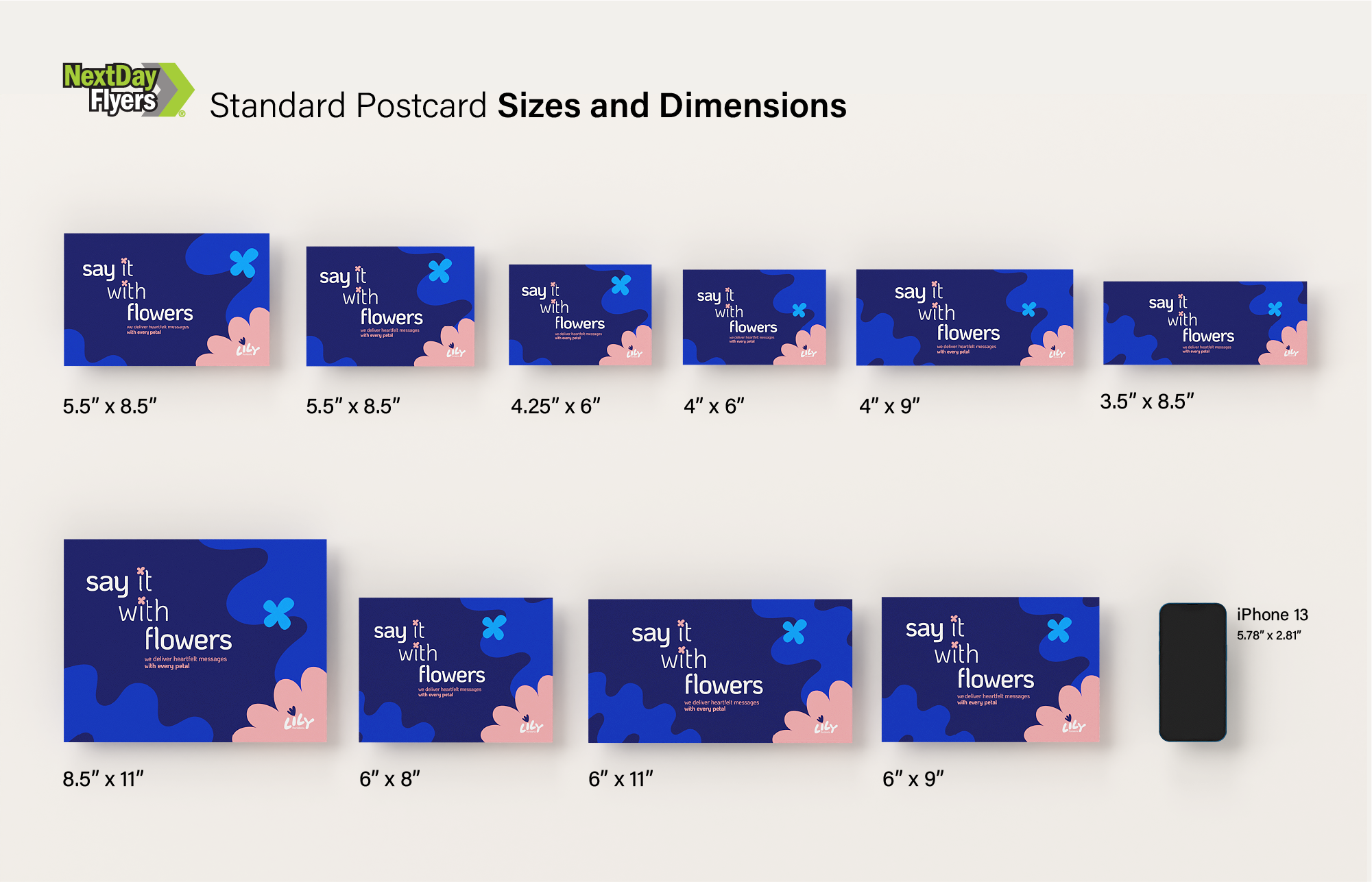 Standard Postcard Sizes
