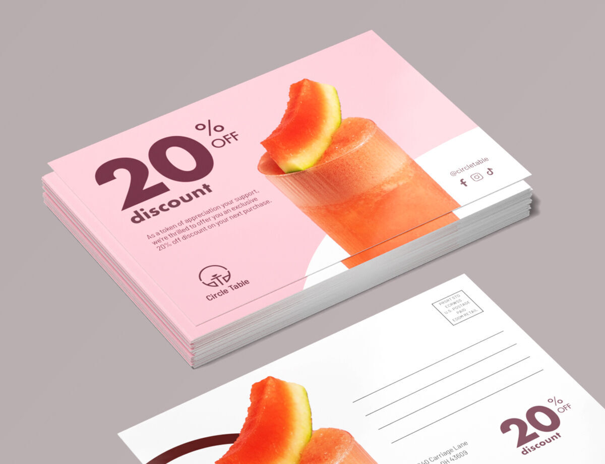 Postcards for Timed Events and Offers