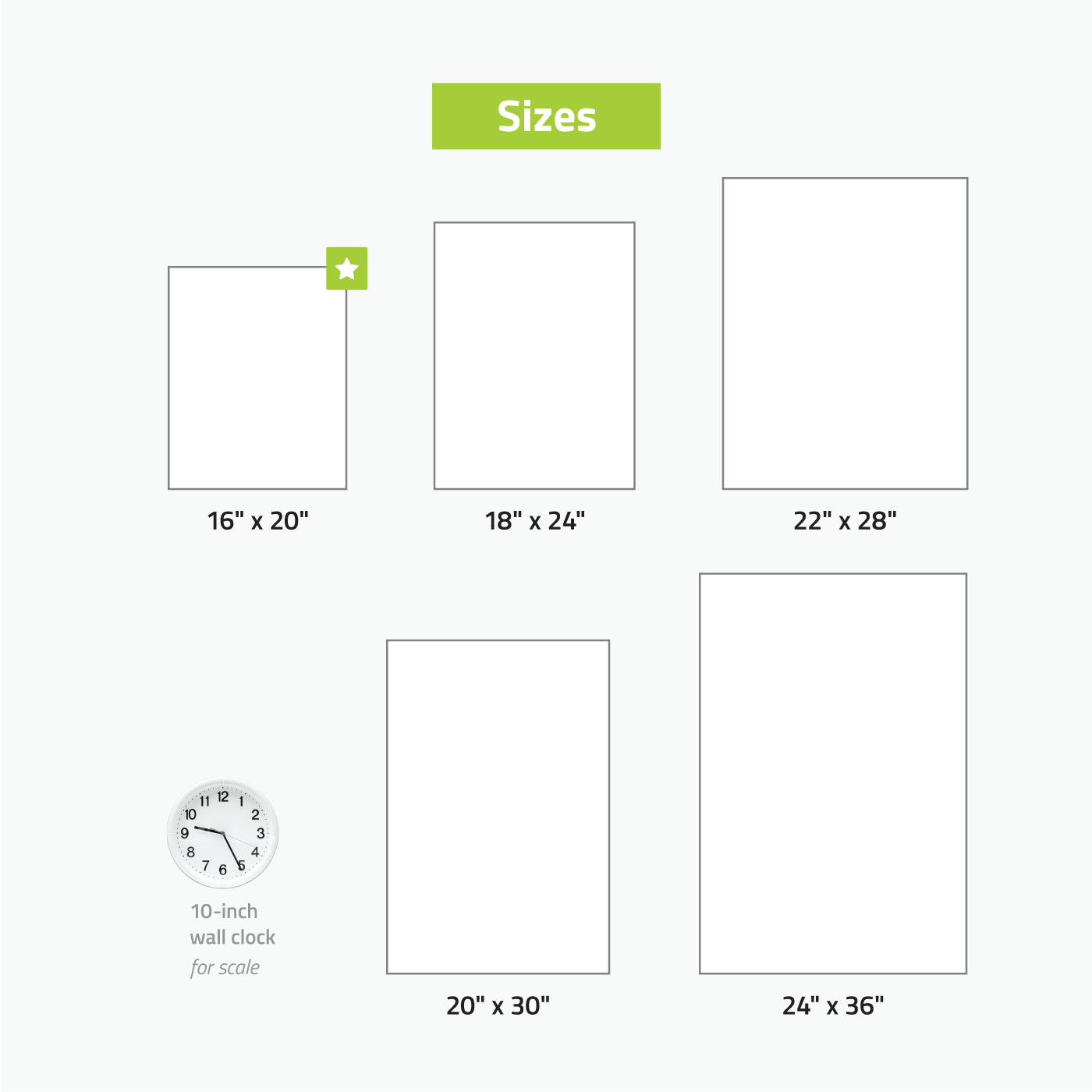 Mounted Posters Sizes