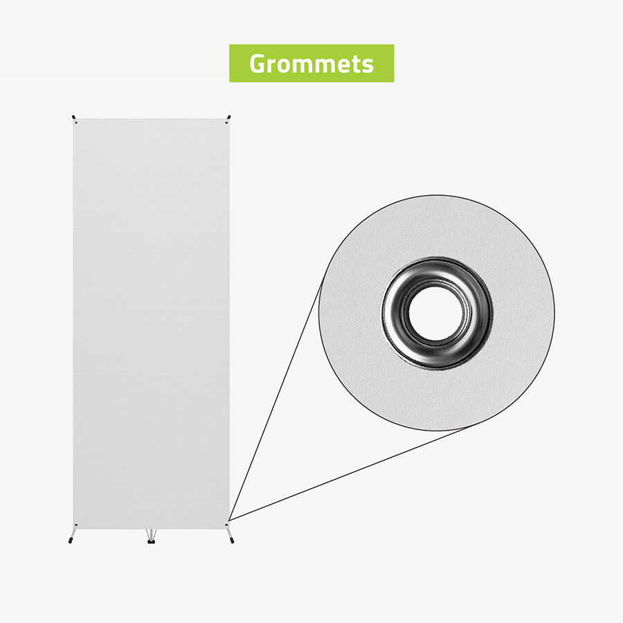 banner stands grommets