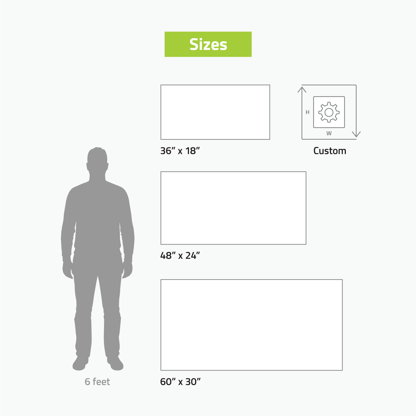 Giant Checks - Sizes