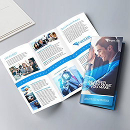 8.5x11 Trifold Brochures 