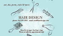 Hair Salon Business Card Template