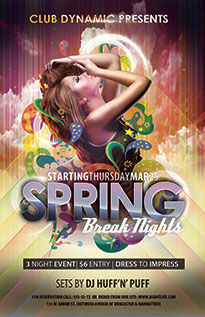 Spring Break Flyer Template