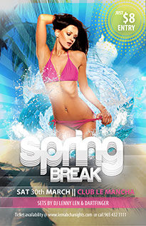 Spring Break Flyer Template