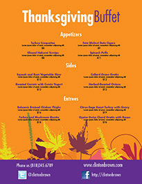 Thanksgiving Menu Template