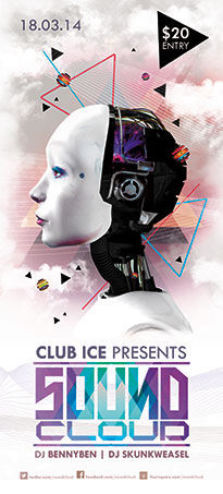 Club Long Flyer Template