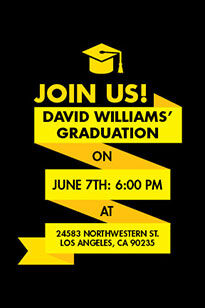 Graduation Invitation Template
