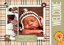 Baby Announcement Invitation Template