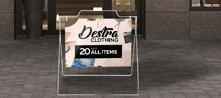 Metal A-Frame Sign Printing