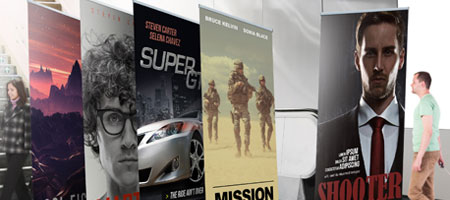 Retractable Banners Print Pop Up Advertising Banners 1 Day